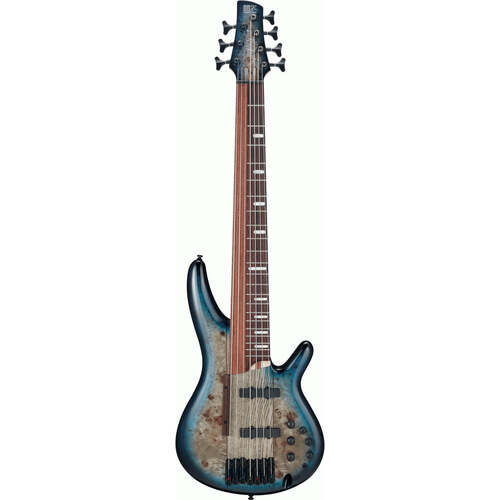 Ibanez SRAS7 Ashula Bass Guitar 7-String Cosmic Blue Starburst