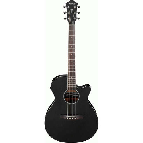 Ibanez AEG7MH Acoustic Guitar Weatherd Black Open Pore