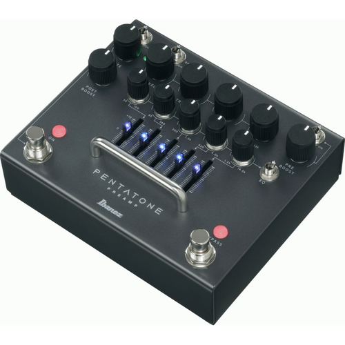 Ibanez PTPRE Pentatone Preamp with 5 Tone Shaping Sections, Noise Gate, 5-Band EQ, and External Footswitch Compatibility