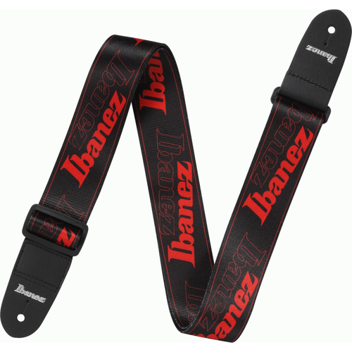 Ibanez GSD50 RD Guitar Strap with Cool Running Pattern
