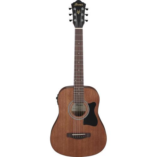 Ibanez V44MINIE Acoustic Guitar 3/4 Dreadnought Open Pore Natural w/ Pickup & Gigbag - V44MINIE-OPN