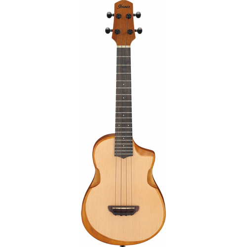 Ibanez AU10 OPN Ukulele with Unique Construction and Stereo Sound Port