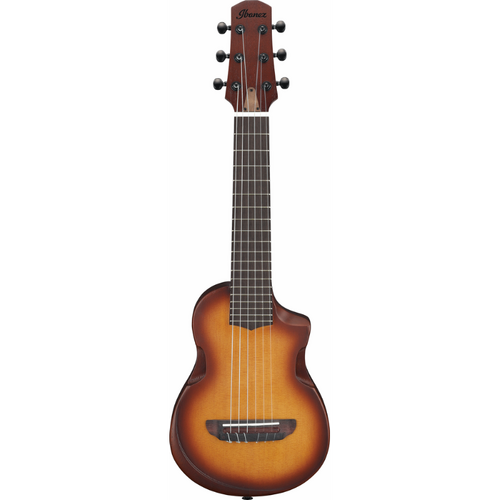 Ibanez AUP10N OLB Ukulele with Solid Block Construction and Stereo Sound Port
