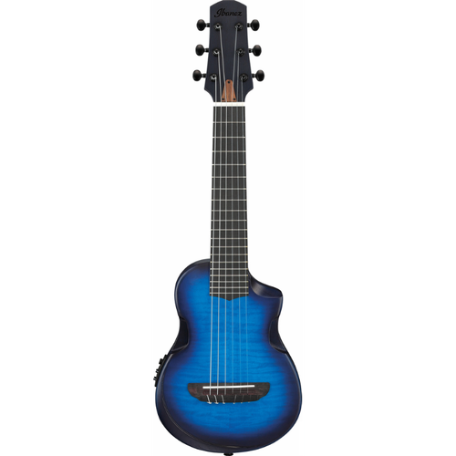 Ibanez AUP10FMNE TBO Ukulele with Stereo Sound Port and Elevated Comfort Armrest