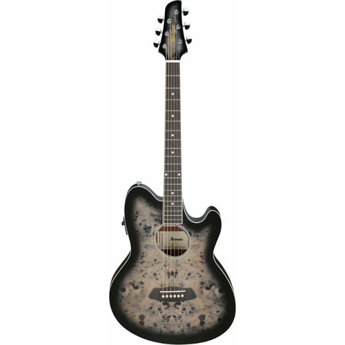 Ibanez TCY10PA BKB Acoustic Guitar Double-Cutaway Talman Hybrid