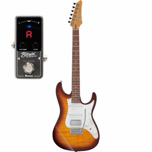 Ibanez AZ22S1FVLS Electric Guitar Bundle with Free BIGMINI Tuner