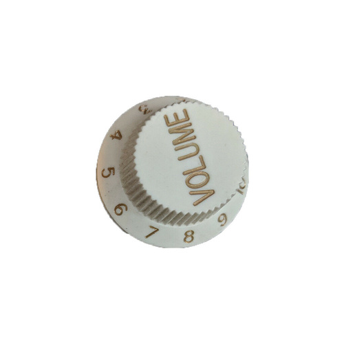 Volume Control Knob Japanese Top Hat Style Off White