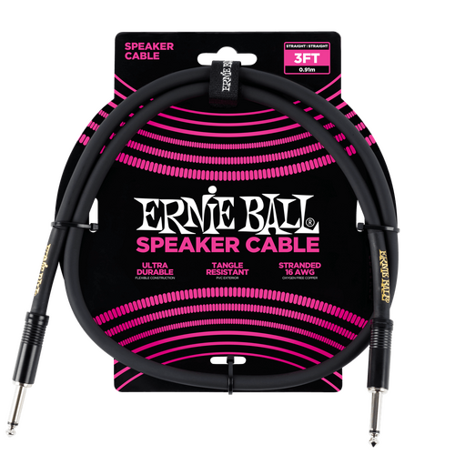 Ernie Ball Straight Speaker Cable, 1 Meter