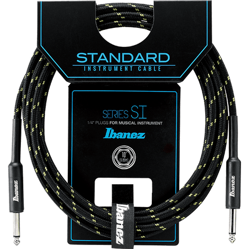 Ibanez SI10 10ft Green Woven Instrument Cable