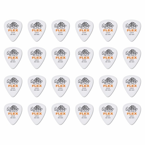 24 x Dunlop Tortex FLEX 0.60MM Gauge Guitar Picks 428R Plectrums