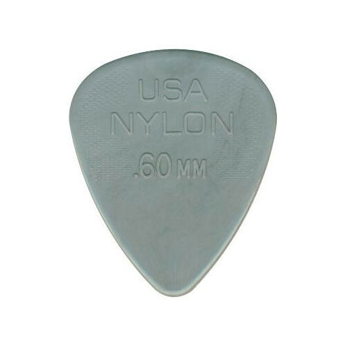 72 x Dunlop Nylon Standard Greys 0.60MM Gauge Guitar Picks Bulk Bag