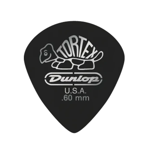 Jim Dunlop Tortex Black Gold Jazz Guitar Pick 0.60MM (Single)