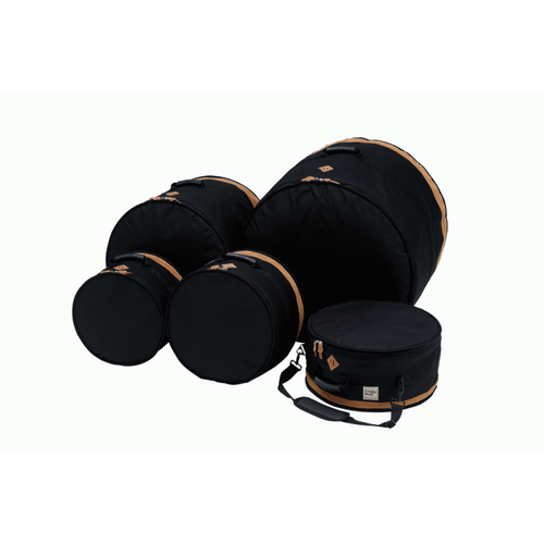 TAMA POWERPAD Designer Drum Bag Set - Black, 10mm Cushions, Padded Shoulder Strap, Ergonomic Handle