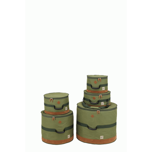 Tama TDSS52 KMG Drum Bag Set with 10mm Inner Cushions and Padded Shoulder Strap - Moss Green