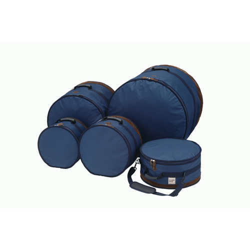 TAMA TDSS52 KNB Drum Bag Set with 10mm Inner Cushions and Padded Shoulder Strap - Navy Blue