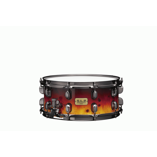TAMA LGK146 ASF SLP 14x6 G-Kapur Limited Edition Snare Drum with Mappa Burl Outer Ply and Black Nickel Hardware