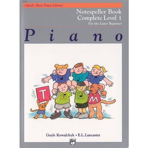 Alfred's Basic Piano Library (ABPL) Notespeller Book Complete 1