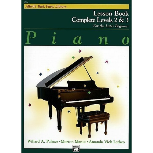 Alfred's Basic Piano Library Course Lesson Level 2 and 3 Book
