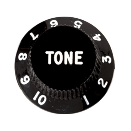 Pickboy S-type Tone Knob Black with Numbers 1 to 10, Made in Japan