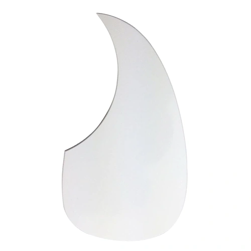 Acoustic Guitar Teardrop Pickguard Self-Adhesive White Made in Germany