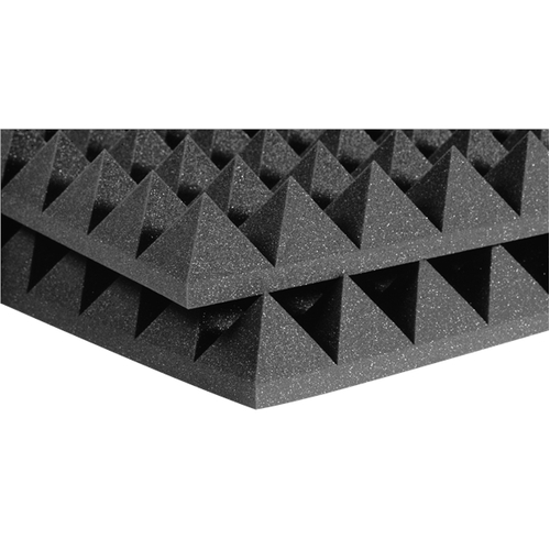 Auralex : 2" SF Pyramid 2' x 4' Panels - Charcoal x 12