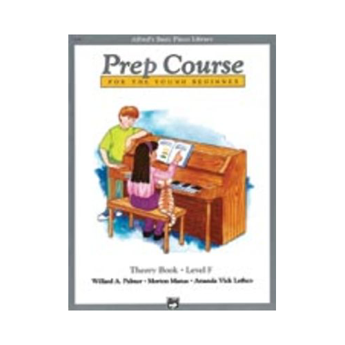 Alfred's Basic Piano Prep Course Theory Book F