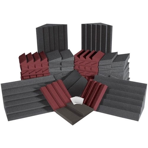 Auralex : AlphaDSTKit: 64 x Panels 4 x Bass Traps - Cha/Bur