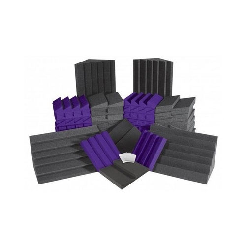 Auralex : AlphaDSTKit: 64 x Panels 4 x Bass Traps - Cha/Pur