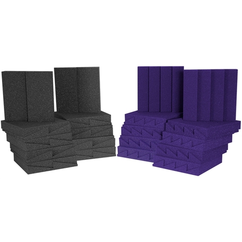 Auralex : D36 Room Kit: Charcoal + Purple x 36 Panels