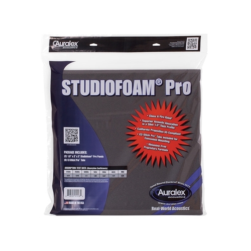 Auralex : 2" SF Wedge 2' x 2' Panels - Charcoal x 2