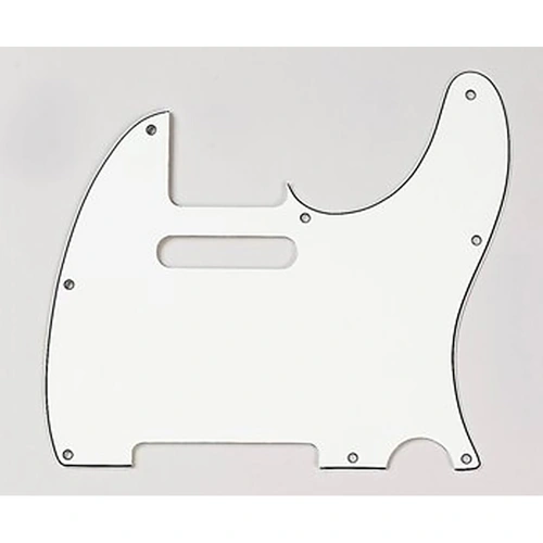 Pickboy T-type 1Ply White Electric Guitar Pickguard