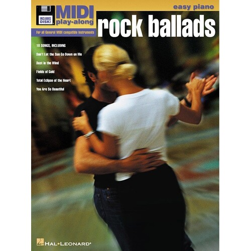 Rock Ballads Midi Play Along Easy Piano (Softcover Book/MIDI Disk)
