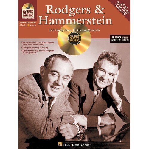 Rodgers And Hammerstein CD Rom Sheet Music (CD-Rom Only)