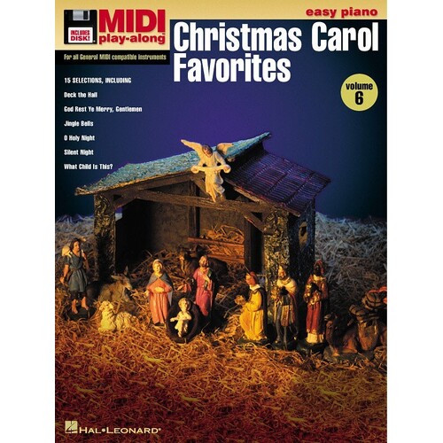 Christmas Carol Favorites Midi Play Along Easy Piano 