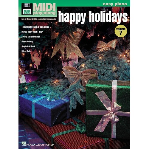 Happy Holidays Midi Play Along Easy Piano Vol 7 (Softcover Book/MIDI Disk)