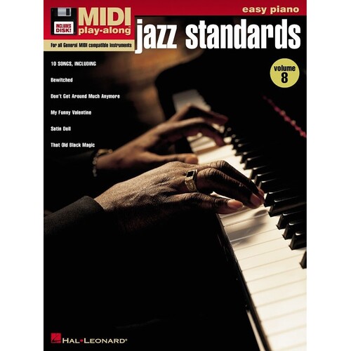Jazz Standards Midi Play Along Easy Piano Vol 8 (Softcover Book/MIDI Disk)