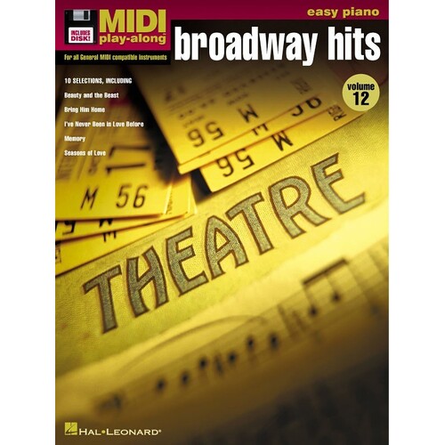 Broadway Hits Midi Play Along Easy Piano (Softcover Book/MIDI Disk)
