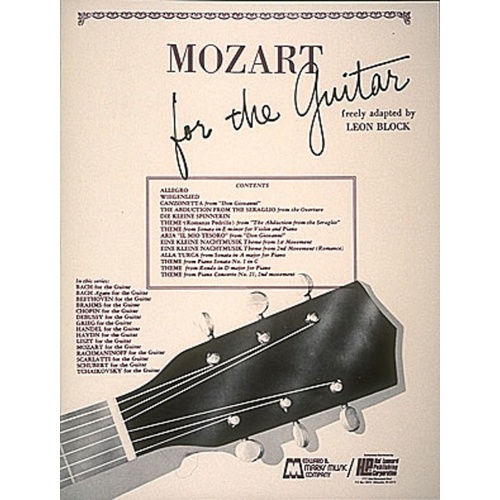 Mozart For The Guitar (Softcover Book)
