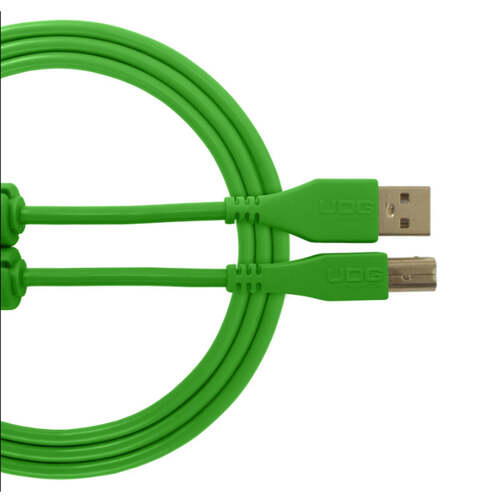 UDG Ultimate U95001 USB2 Cable A-B Green Straight 1m