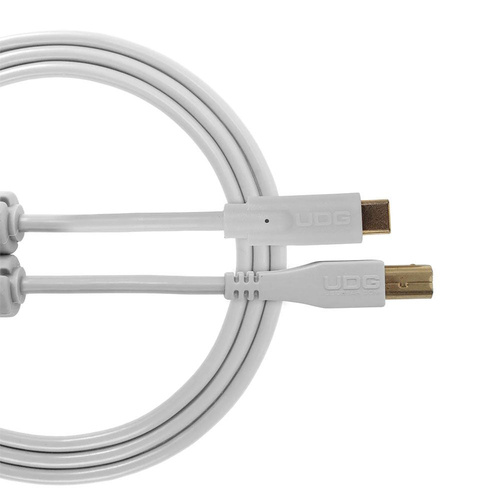 UDG Ultimate USB 2.0 C-B Cable White Straight 15m