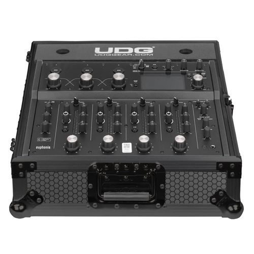 UDG Ultimate Flight Case for AlphaTheta Euphonia, Black, 9mm Plywood, Heavy-Duty, EVA Foam Padding, 50x45.8x22.3 cm, 9.7 kg