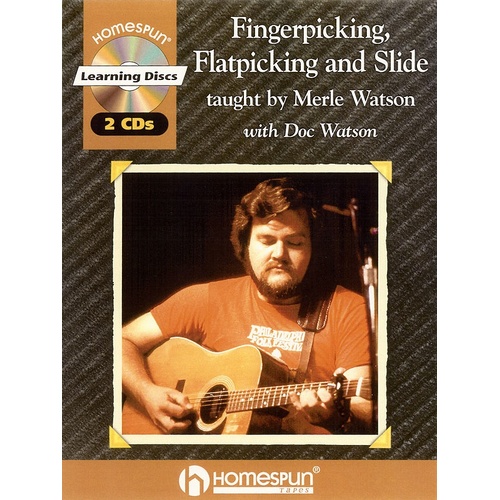 Watson - Fingerpicking Flatpicking And Slide Book/CD (Softcover Book/CD)
