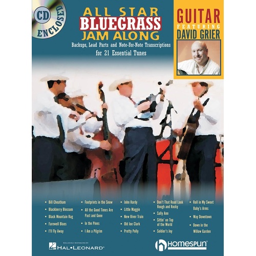 All Star Bluegrass Jam Along For Guitar Book/CD (Softcover Book/CD)
