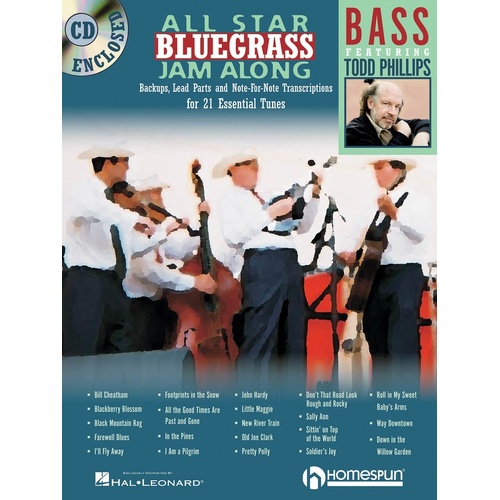 All Star Bluegrass Jam Along For Bass Book/CD (Softcover Book/CD)