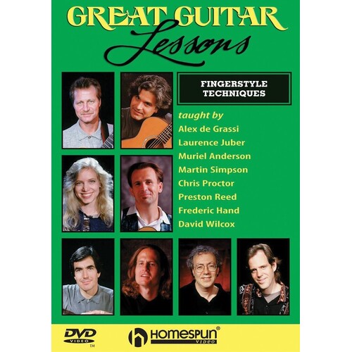Great Guitar Lessons Fingerstyle Techniques DVD (DVD Only)
