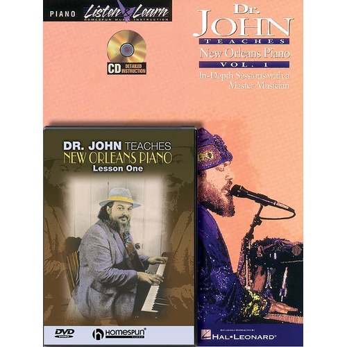 Dr John Teaches New Orleans Piano Bundle (Softcover Book/CD/DVD)