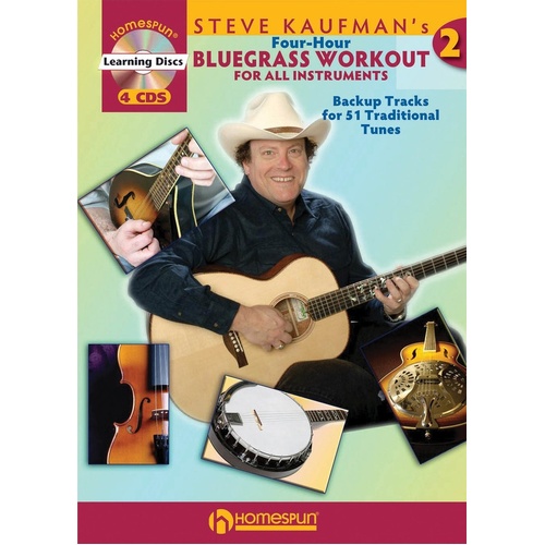 Steve Kaufmans 4 Hour Bluegrass Workout 2 Book/4CDs (Softcover Book/CD)