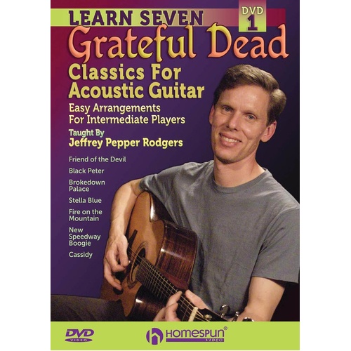 Learn 7 Grateful Dead Classics For Acoustic Guitar DVD (DVD Only)