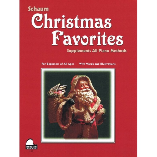 Schaum Christmas Favorites Beginning Piano Sheet Music