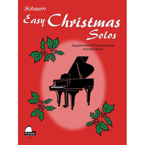 Schaum Easy Christmas Solos (Softcover Book)